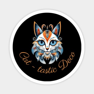 Cat Artworks Cat Art Deco Cat tastic deco Magnet